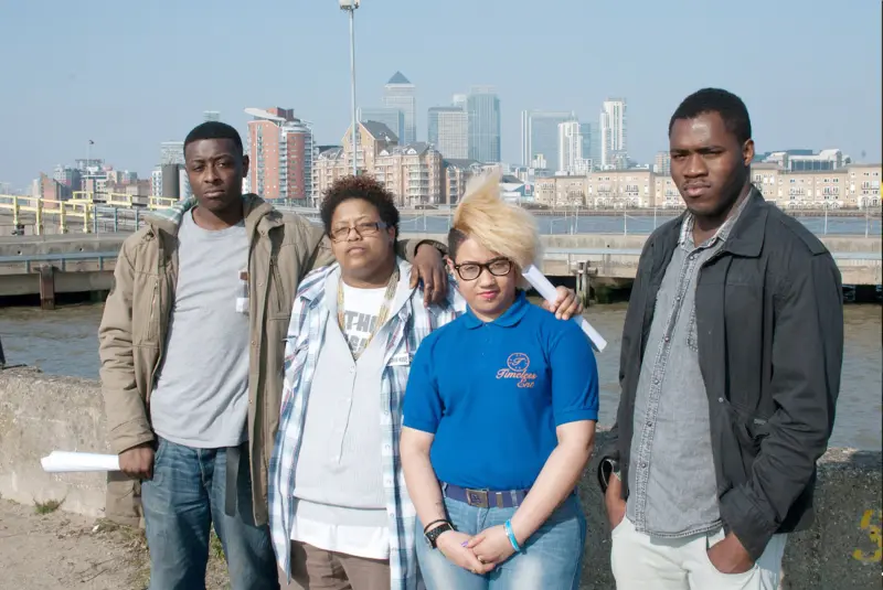 Young people taking part in Critical Encounters