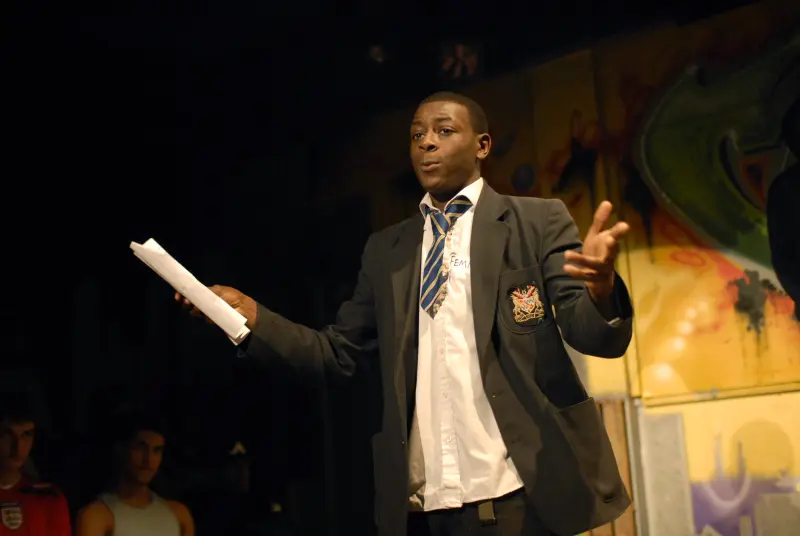 Young man in show