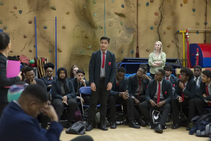 Shadow Games delivery in school